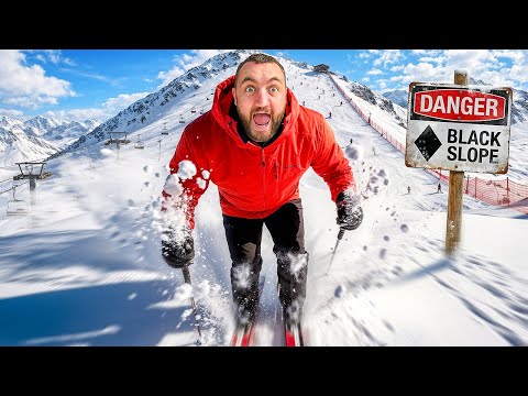 Skiing The Biggest Slope I've Ever Done!