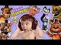 OH NO! BABY Shawn vs. FIVE NIGHTS at FREDDY'S 1,2, & 4 + He Calls BENDY & the INK MACHINE (FGTEEV)