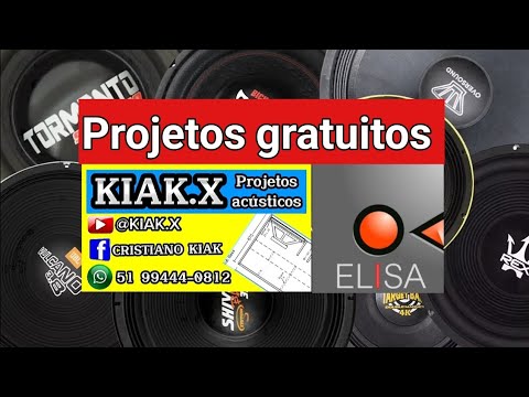 Projetos de caixas Gratis para som Profissional e Automotivo Subwoofer Woofer MidBass @kiakx