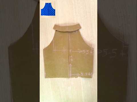5-6 years baby halter neck top | Easy method halter neck top cutting #baby #halterneck #top