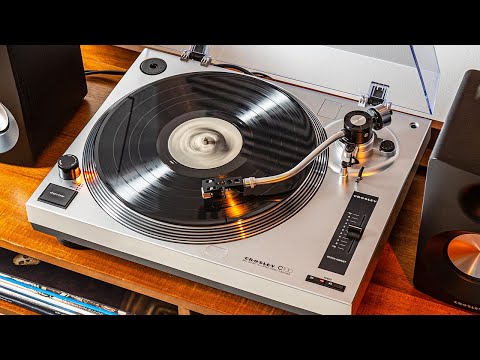 Crosley C100 2-Speed Pro Series Turntable Record Player - Silver-NEW image 12