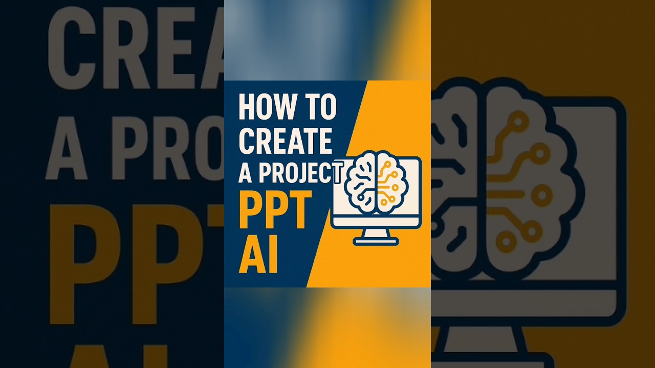 How to Create a Project PPT Using AI #shorts #ppt #tutorial