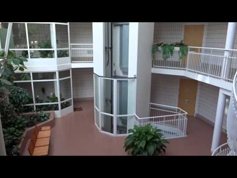 AMAZING 1989 KONE M Traction Scenic Elevator/Lift@Nahkurinpiha 5, Turku, Finland (Retake)