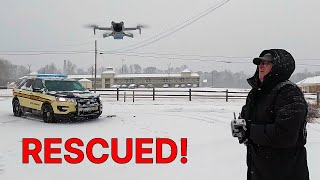 How a DRONE and six State Troopers saved me from the SNOWPOCALYPSE