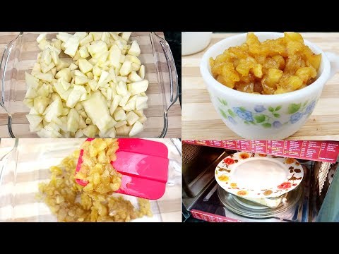 Chunky Apples in Morphy Richards Microwave | Chunky Applesauce Recipe | 2 Minute Microwave Recipes