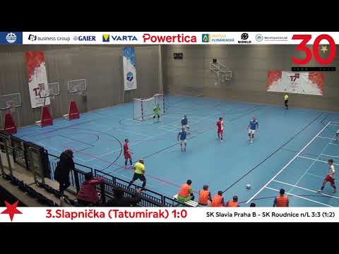 Futsal: SK Slavia Praha B - SK Roudnice n/L 3:3