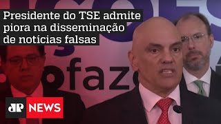 Moraes discute combate às fake news nas eleições com Facebook, Twitter, YouTube e outras plataformas