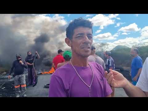 Mineradores bloqueiam PB-233 e pedem retomada das atividades em Serra Poções