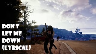 Download lagu PUBG Movie X Don't Let Me Down - The Chainsmokers(Lyrics)|ThorVED| mp3