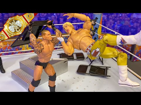 Cody Rhodes vs Randy Orton Action Figure Match - Hardcore Championship
