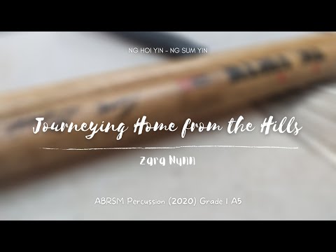 ABRSM Percussion 2020 Grade 1 A5 - Journeying Home from the Hills, by Nunn