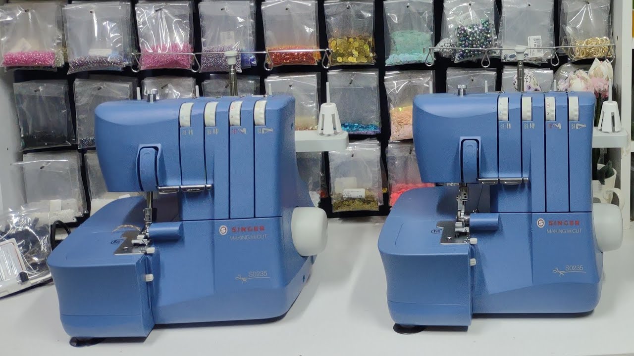 MÁQUINA OVERLOQUE SINGER S0235 - making the cut