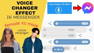 HOW TO CHANGE VOICE MESSAGE IN MESSENGER / VOICE MESSAGE CHANGER IN MESSENGER / VOICE MESSAGE CHANGE