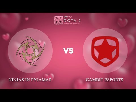 Ninjas in Pyjamas vs Gambit Esports - ENG @Map3 | Dota 2 Valentine Madness | WePlay!