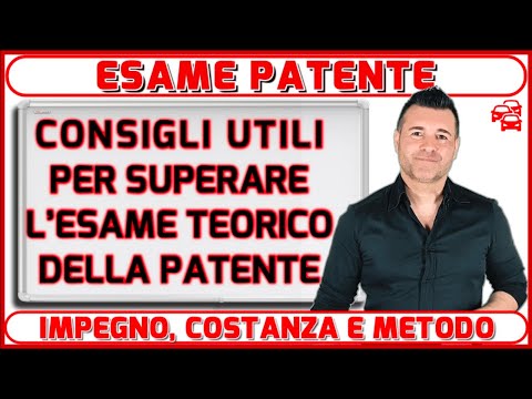 ESAME TEORICO DELLA PATENTE: CONSIGLI UTILI PER SUPERARLO FACILMENTE.