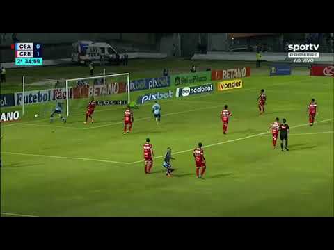 Gol de Lucas Barcelos contra o CRB, o gol que deu o empate para o CSA no clássico. VAMOOO AZULÃO 💙🤍
