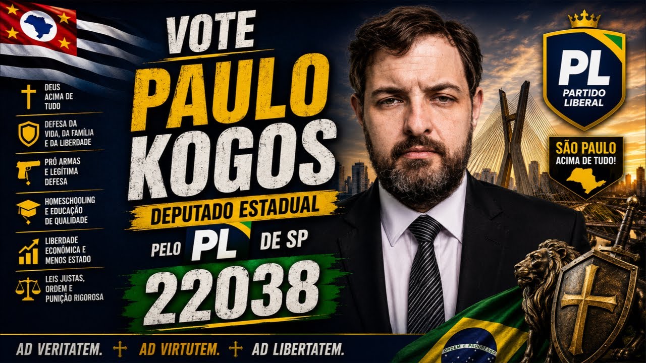 Vote Paulo Kogos deputado estadual SP - 22038