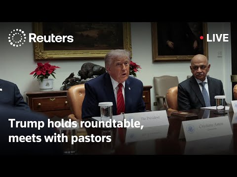 Video | LIVE: Trump participates in a roundtable, meets with pastors
