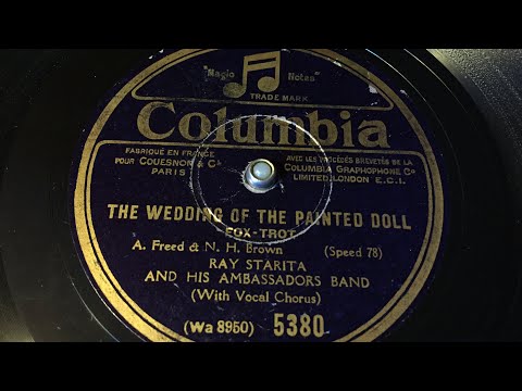 Ray Starita - The wedding of the painted doll - 78 rpm - Columbia 5380