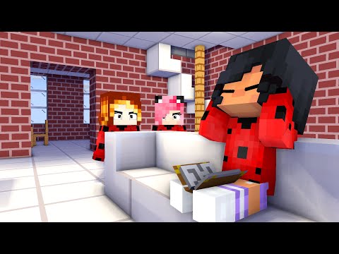 womp womp first meet aphmau ladybug and annoying family friends - minecraft animation #shorts