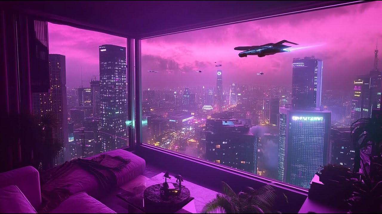 Cyberpunk Neon City | Rain and Soothing Tunes
