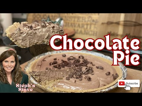 Chocolate Pie - No Bake and Only Three Ingredients - Steph’s Stove