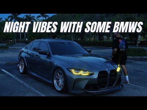 BEST SOUNDING BMW Ms AT NIGHT! POV DRIVE & CAR MEET 🔥