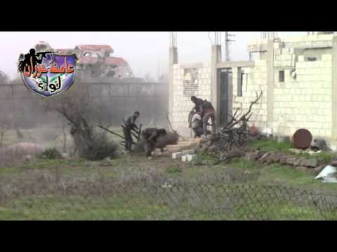 اشتباكات بين عناصر لواء عاصفة حوران وقوات النظام على جبهة اللواء 82 في ريف درعا