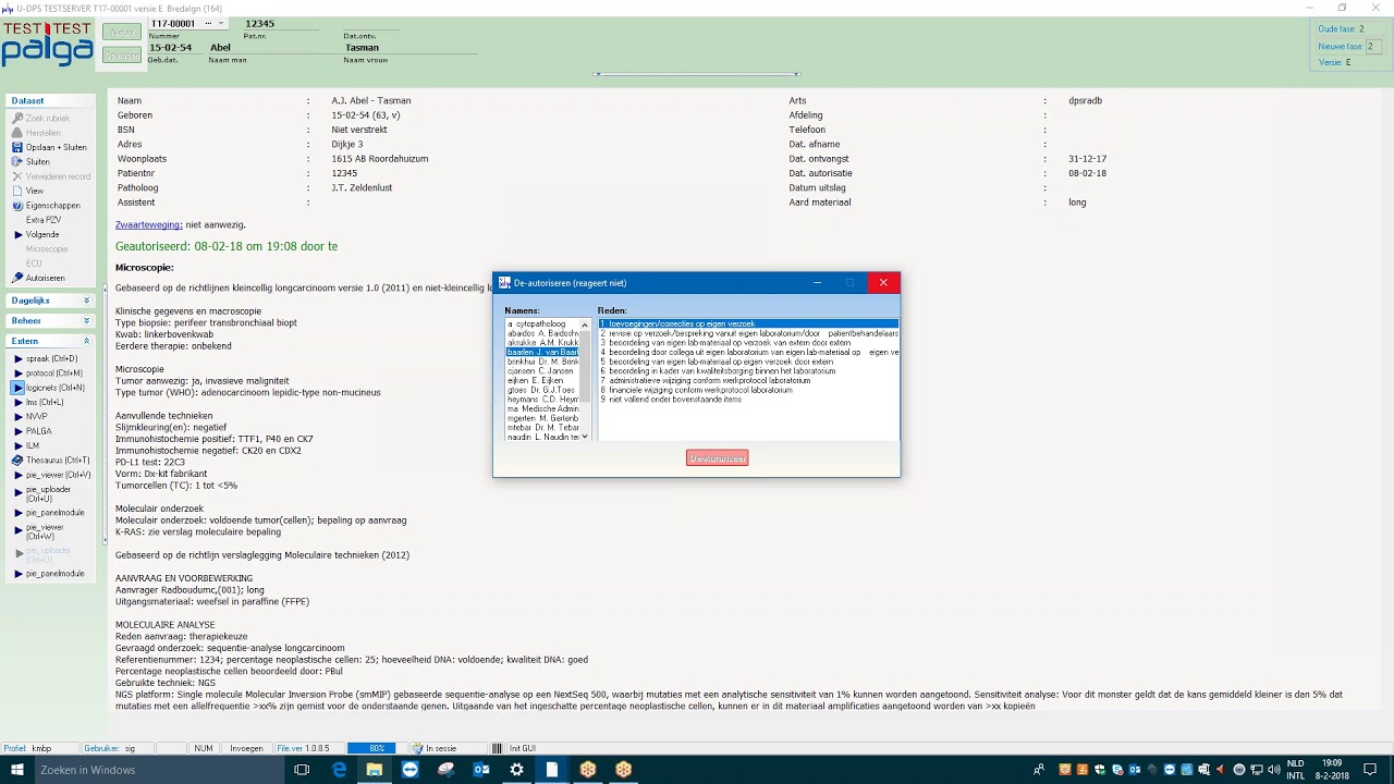 Instructional Video: Merging a Histological Protocol with the Molecular Testing Protocol