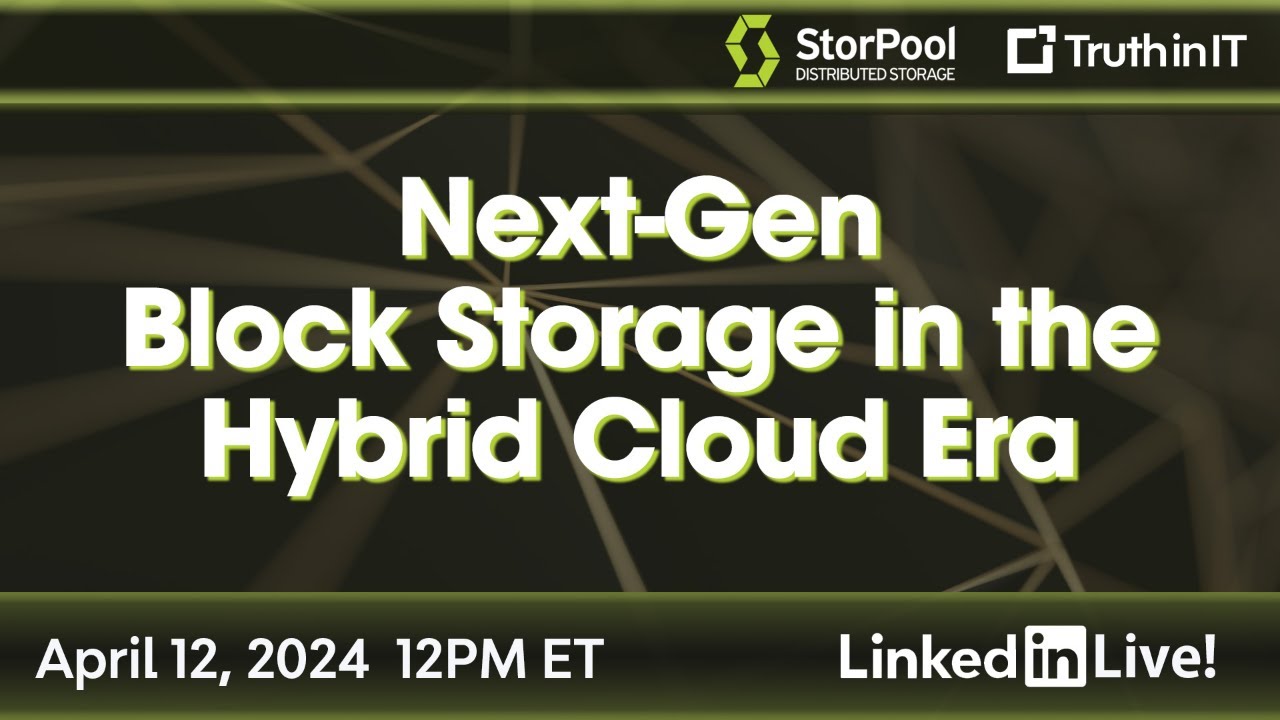 StorPool: Next-Gen Block Storage in the Hybrid Cloud Era