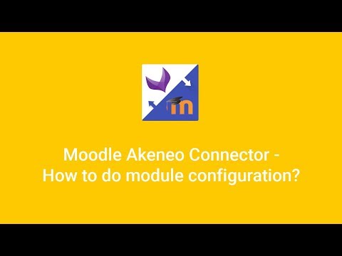 Moodle Akeneo Connector - How to do module configuration?