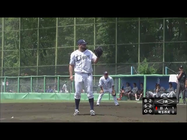 【ファーム】ライオンズの新外国人・ファイフが鋭い変化球で三振を奪う!! 2017/6/24 L-G(ファーム)