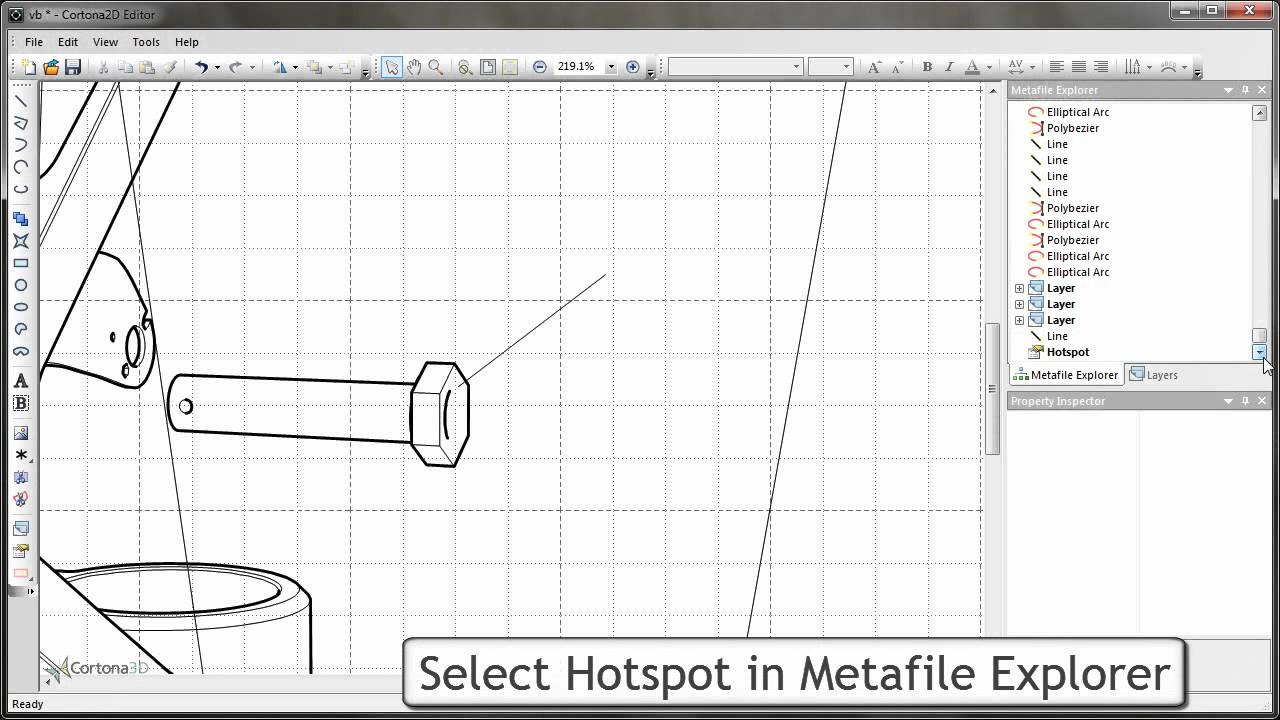 Cortona3D Tutorials. 2D Editor: HotSpotting