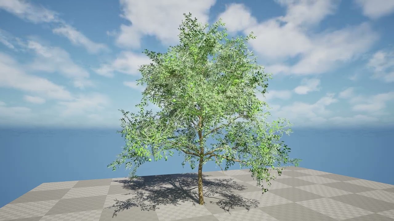 Albero di guava pronto per il gioco con tutorial gratuito Modello 3D