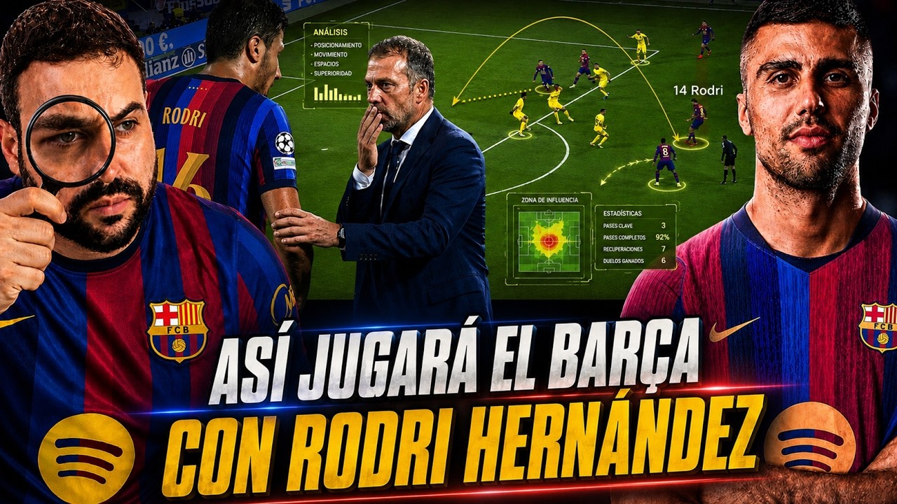 ASÍ JUGARÁ el BARÇA de FLICK con RODRI *será imparable*