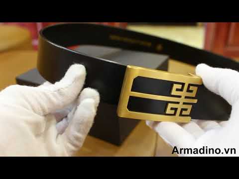 Review mẫu thắt lưng cao cấp AL041 vàng kim của Armadino