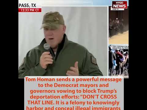 Tom Homan: Don’t test us! Mayor O’Conner: Tax dollars to pay legal fees of migrants deportation