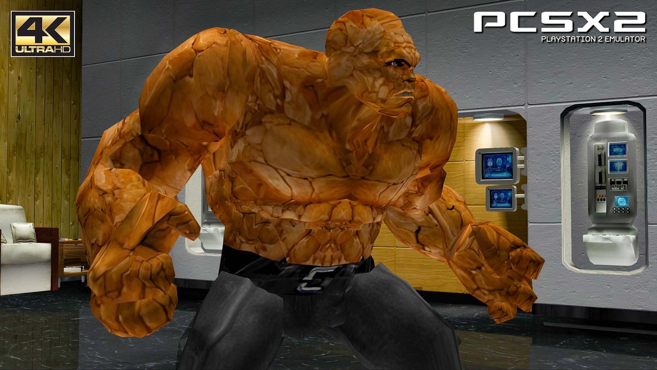 Fantastic 4 - PS2 Gameplay 4k 2160p / 60 FPS / HD Texture Textures (PCSX2)