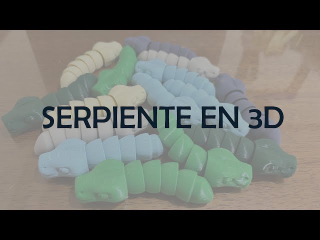 Vídeo relacionado con Genérico Serpiente Articulada Impresa En 3D | Estatuilla Animal Coleccionable para Escritorio - Serpiente De 76 Cm con Articulaciones Flexibles para Decoración del Hogar, Cumpleaños, Pascua Y Fiestas