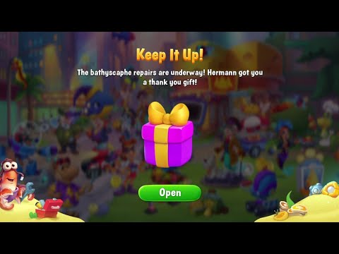 @Fishdom Hermann's Bathyschape Broke Down Event Level 11 - 20, Got Rewards 🎁