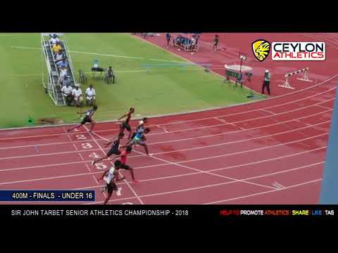 2018   U16   Mens 100m Finals    Sir John Tarbet Senior