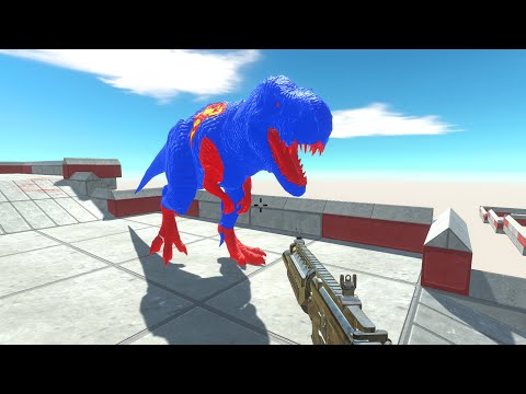 FPS AVATAR WITH ALL WEAPONS VS ALL ANIMALS - Animal Revolt Battle Simulator