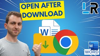 Configure Chrome to open MS Word files automatically after downloading