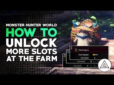 Monster Hunter World | How to Unlock More Slots at the Farm (Botanical Research Center)