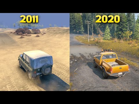 Evolution of Best Offroad First Game Spintires 2011 to SnowRunner 2020