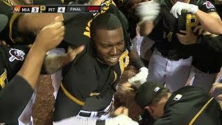 Harrison launches walk-off homer to right