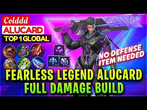 Fearless Legend Alucard Full Damage Build [ Top 1 Global Alucard ] Vinny Hong / Colddd Mobile Legend
