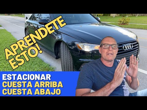 Learn how to park your car uphill or downhill. DRIVING THEORY TEST QUESTION.