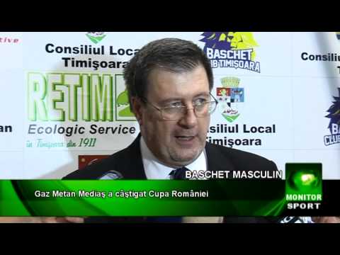 Gaz Metan Mediaş a câştigat Cupa României la baschet masculin