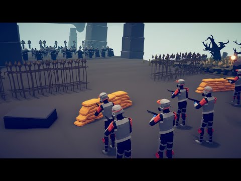40x ORANGE TROOPERS vs 70x ALLIED TROOPS - Totally Accurate Battle Simulator | TABS